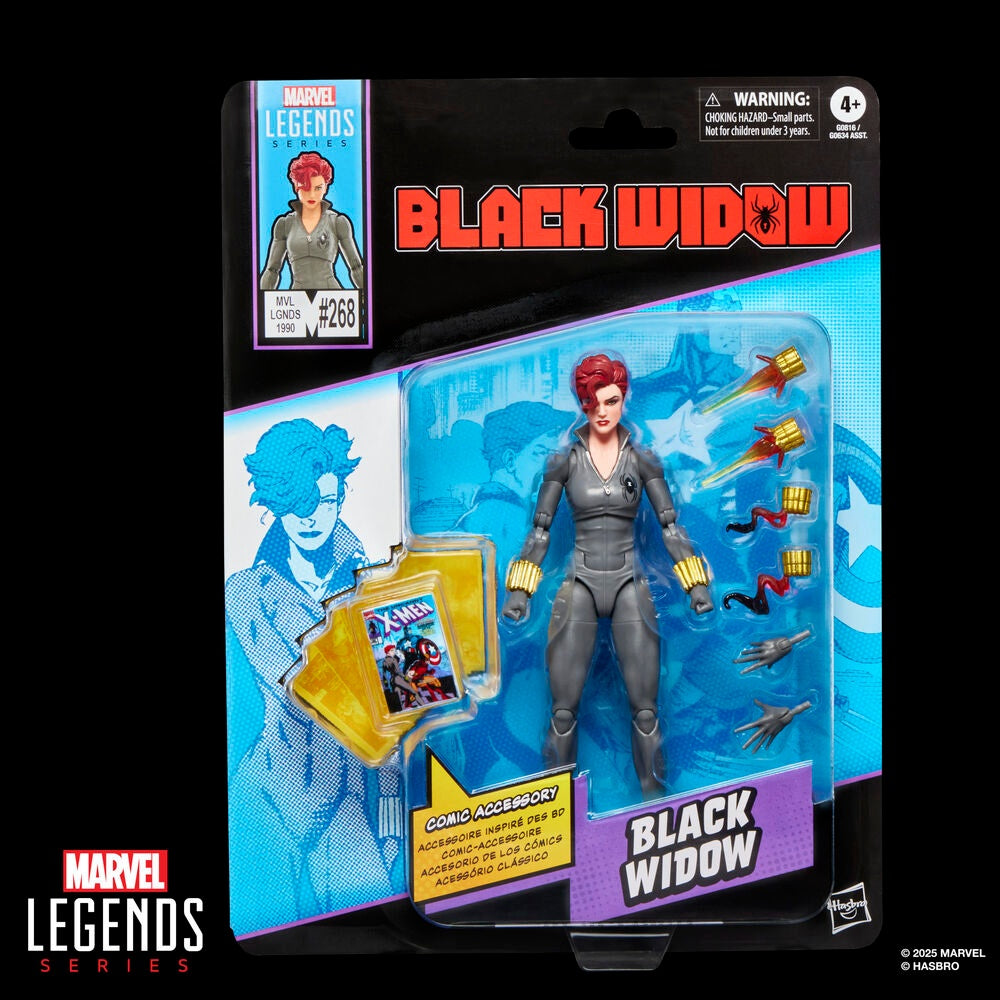 Black Widow Actionfigur, 15 cm lång, Marvel Legends-serien