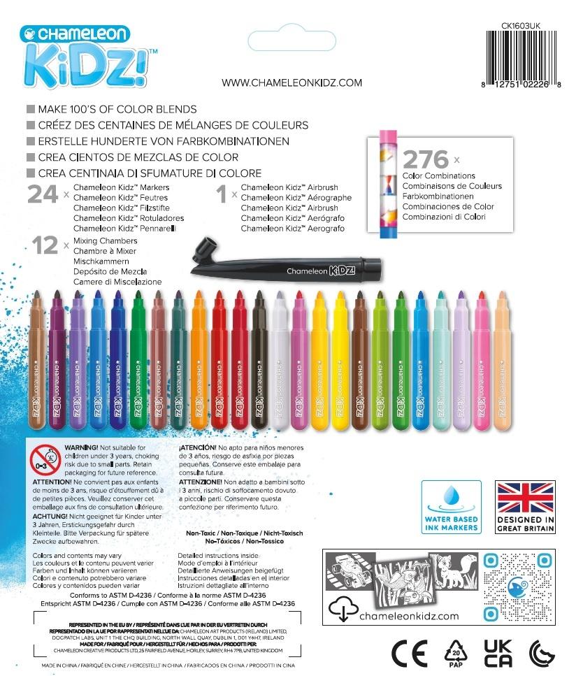 Blendy Pens Stationery Set Markers Blend And Spray, 24 stk