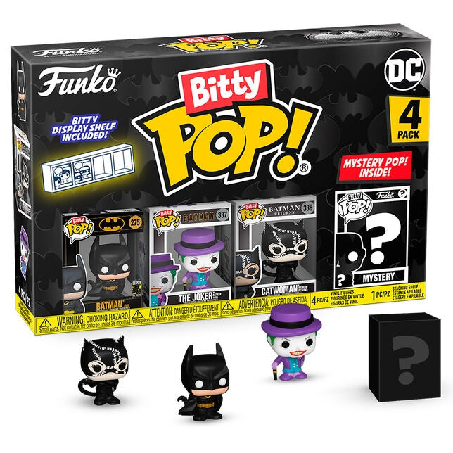 Blister 4-pack Bitty POP DC Comics Batman 85-årsjubileumsfigurer