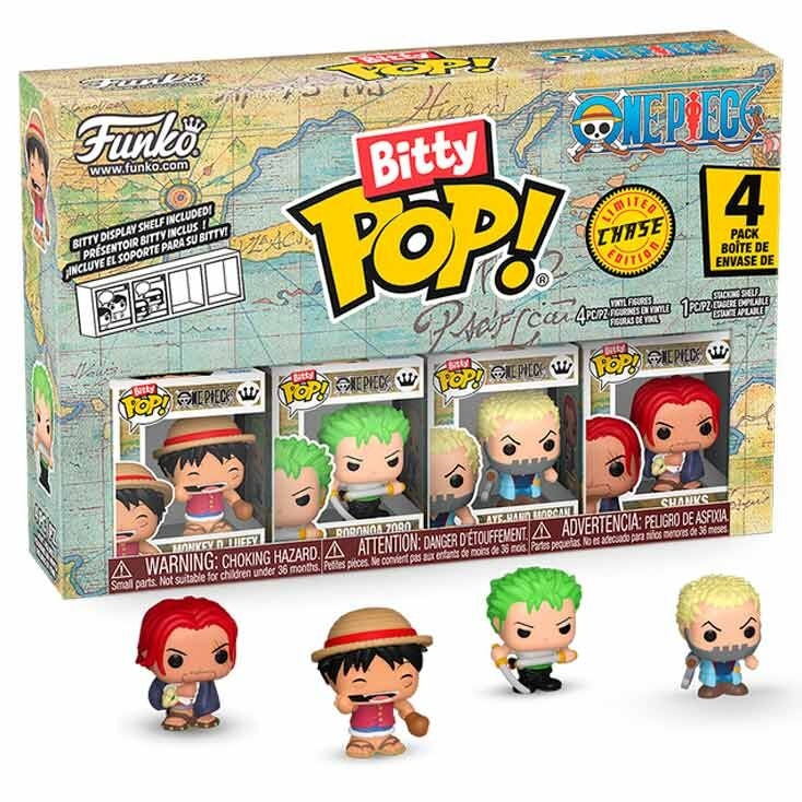 Blister 4-pack Bitty POP One Piece Luffy Figurer