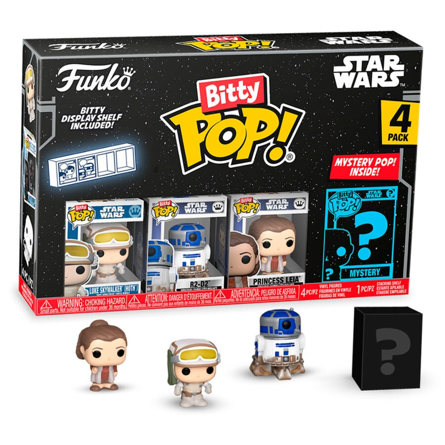 Blister 4-pack Bitty POP Star Wars Luke Skywalker figurer