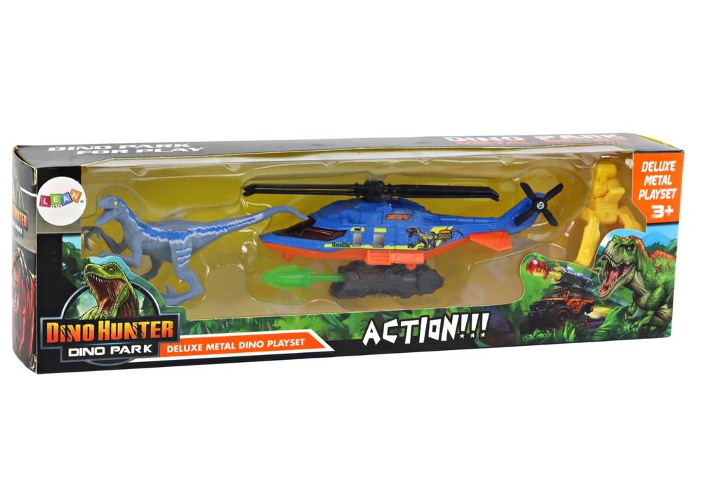 Blue Dino Helikopter Adventure Set: Utforsk og fang moro! 