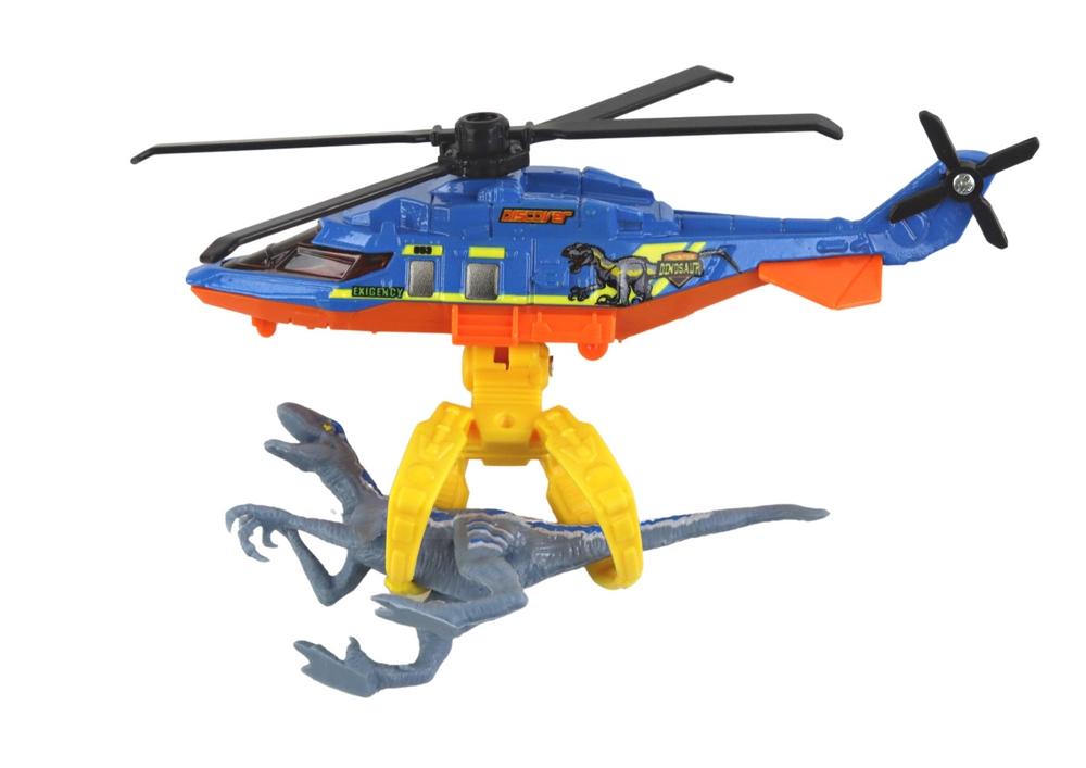 Blue Dino Helikopter Adventure Set: Utforsk og fang moro! 