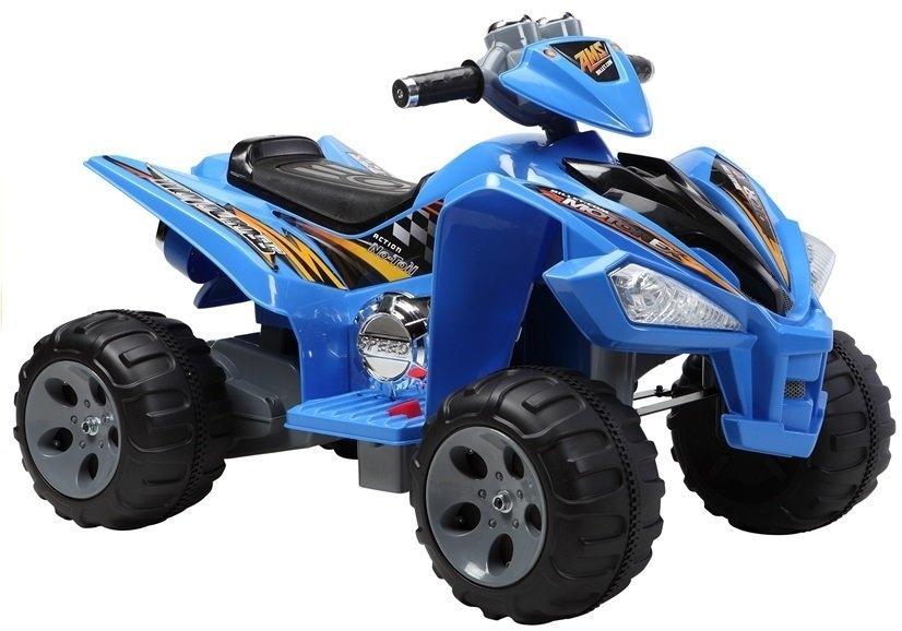 Blue Electric Quad: 12V batteri, to motorer, fjernbetjening