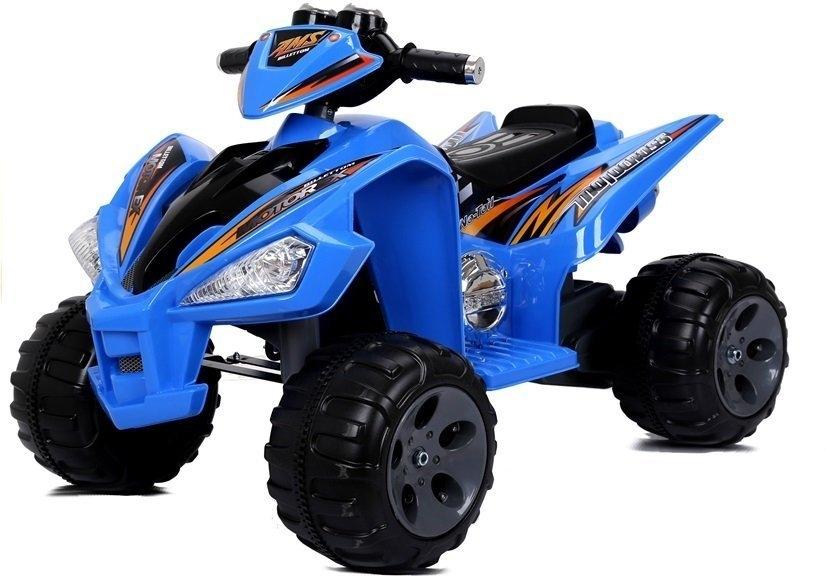 Blue Electric Quad: 12V batteri, dubbla motorer, fjärrkontroll