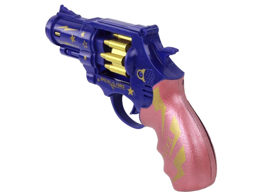 Blue &amp; Pink Revolver: Realistiske lyde, lys og leg!