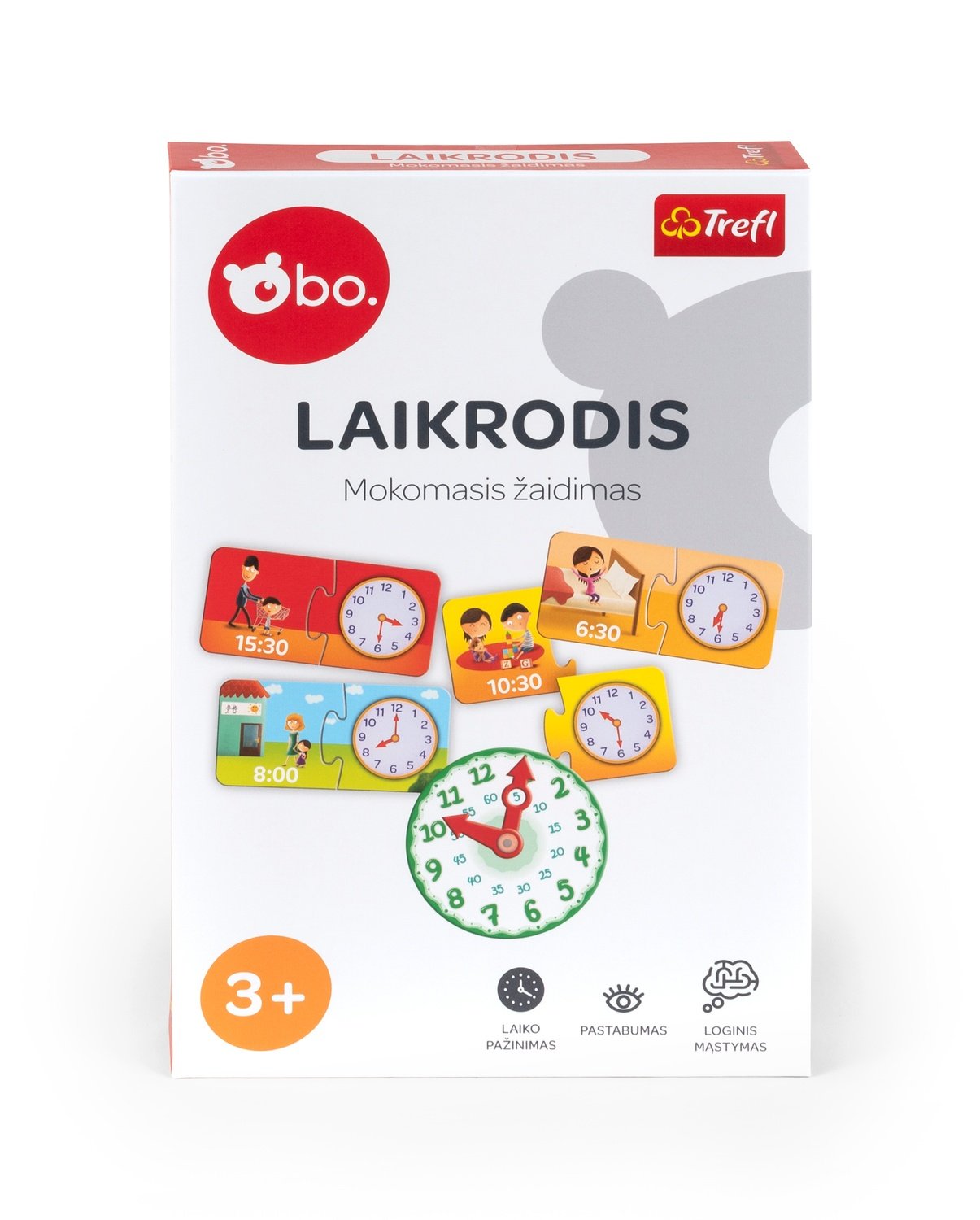 Opphold. Pedagogisk brettspill "Clock" (på litauisk.)