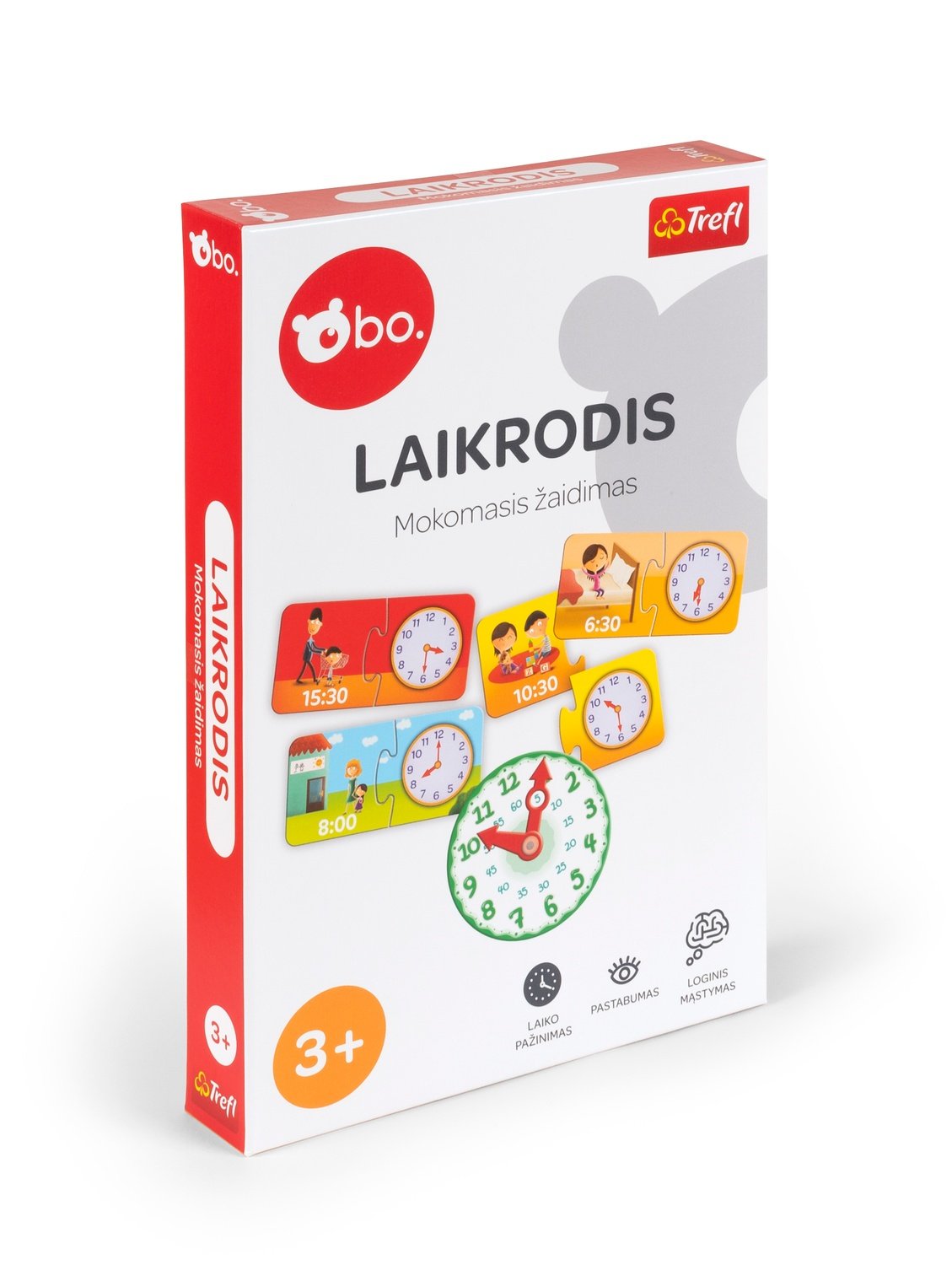 Ophold. Pædagogisk brætspil "Clock" (på litauisk.)