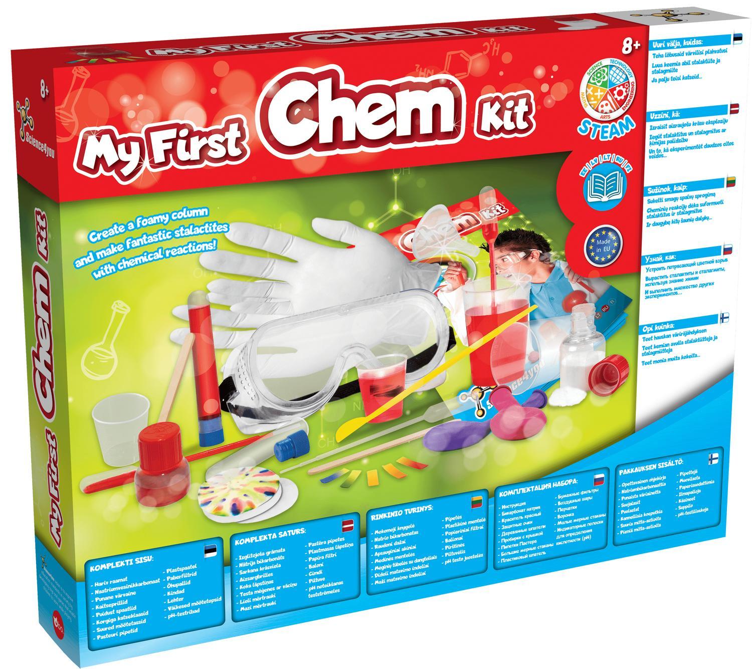 Opphold. Pedagogisk sett "My First Chemistry Kit"