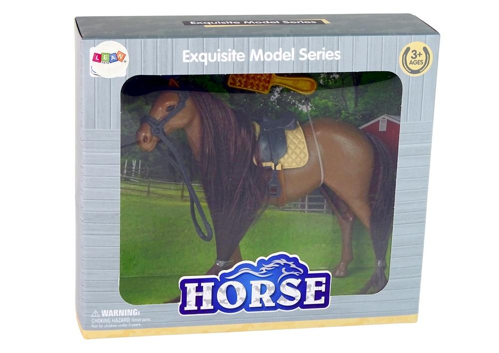 Brown Mane Combing Horse Figur til fantasifuld leg