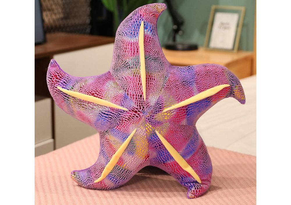 Charmig 45 cm Purple Starfish plyschkudde – mjuk och gosig