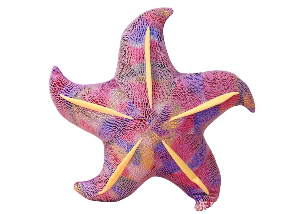 Charmerende 45 cm Purple Starfish plyspude – blød og kælen