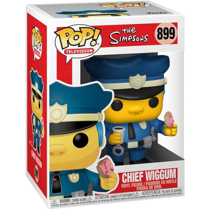 Chief Wiggum POP-figur - samlarbar vinylleksak, 3,75 tum