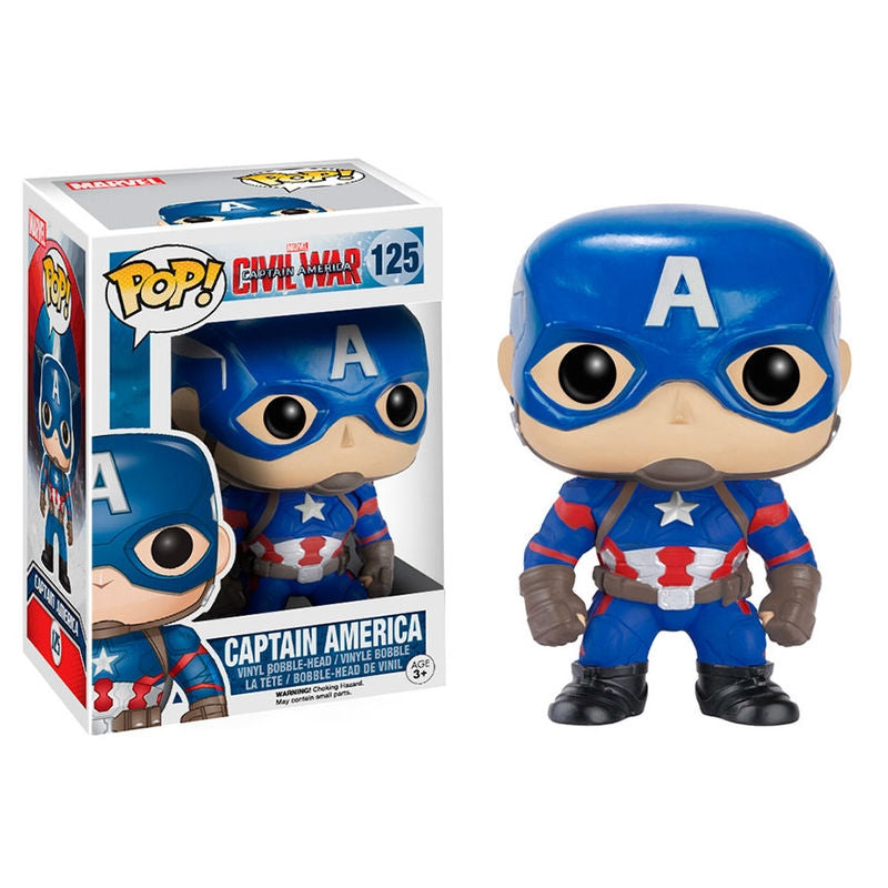 Civil War Captain America POP-figur – samlarbar vinylleksak