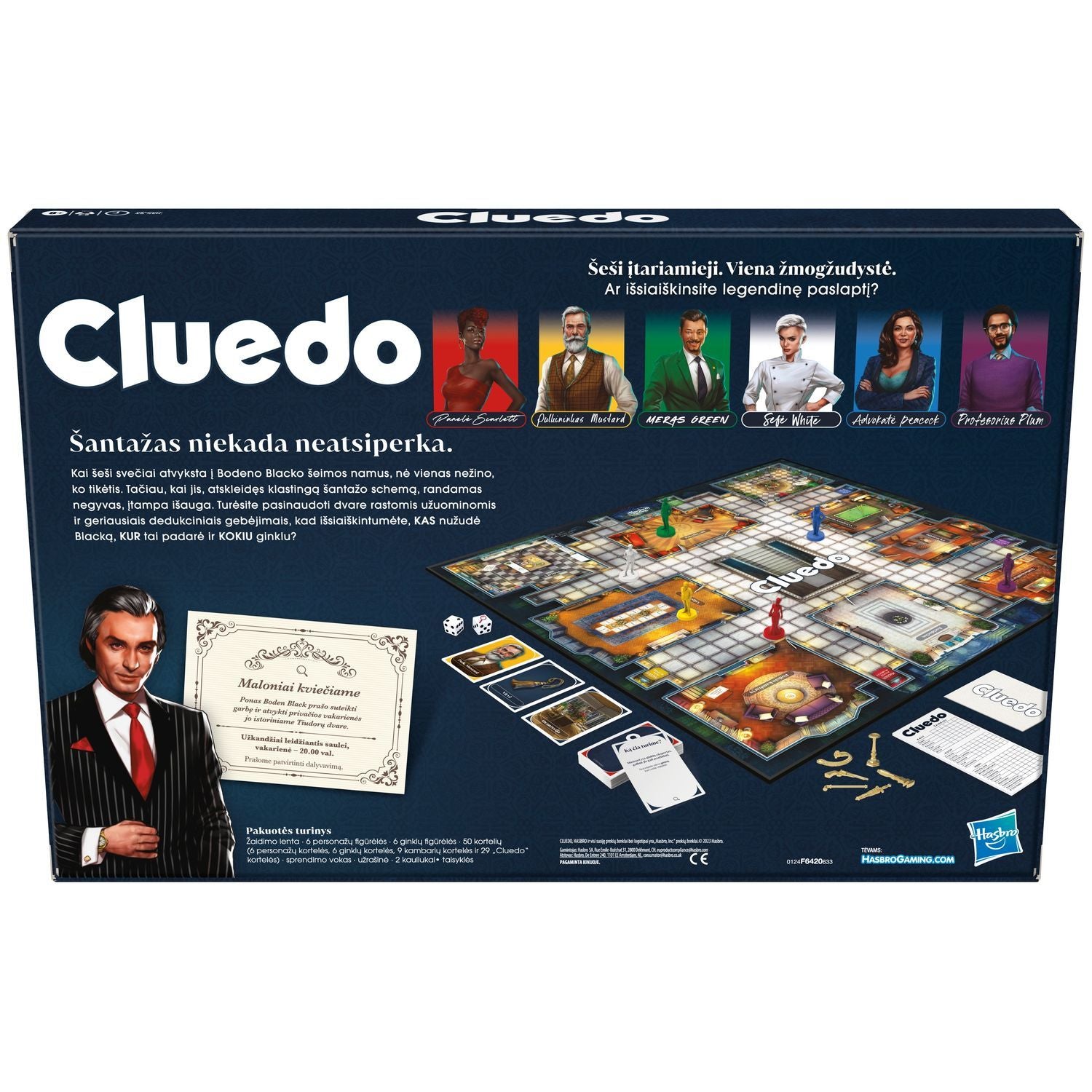 Cluedo The Classic Mystery Game (på litauisk språk.)