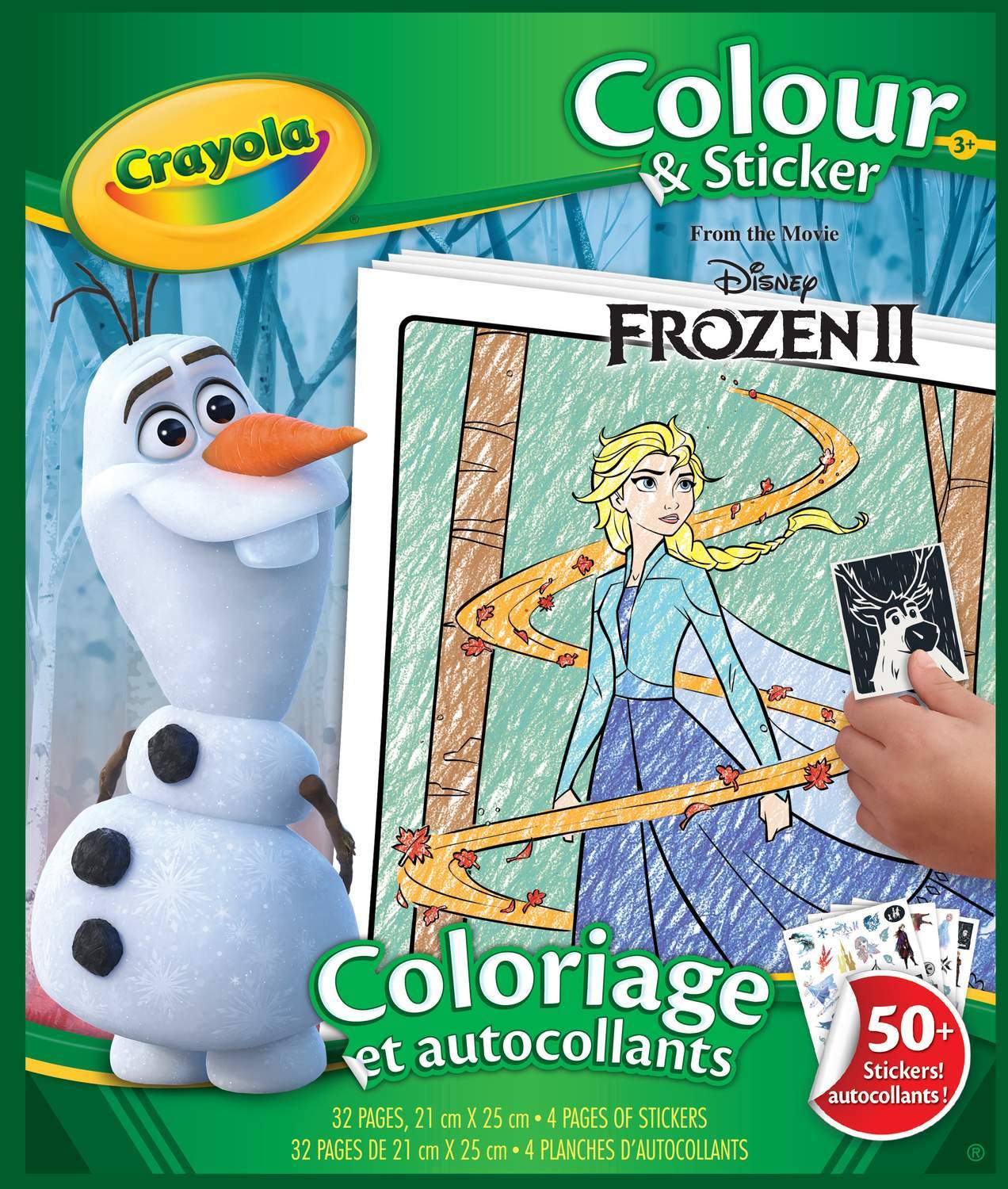 Crayola Frozen Coloring &amp; Sticker Book Frozen II (på engelsk)