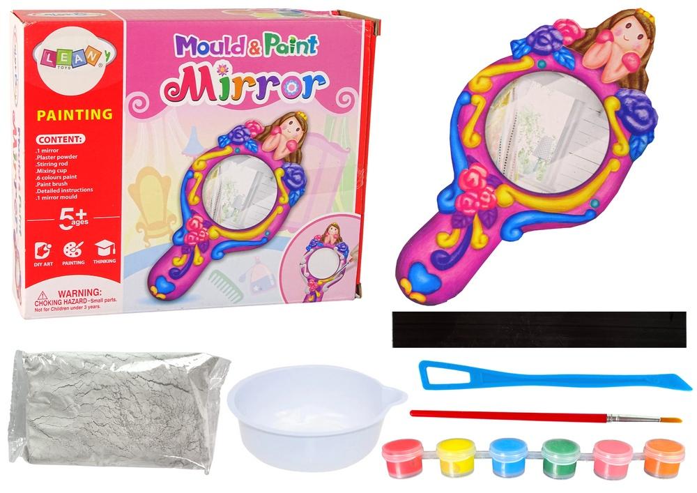 Creative Kids Mirror Kit: Skimmelsvamp, gips, maling og sjov!