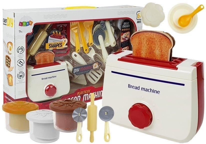 Creative Play Dough Toaster Set: 4 farver, 2 designs til børn