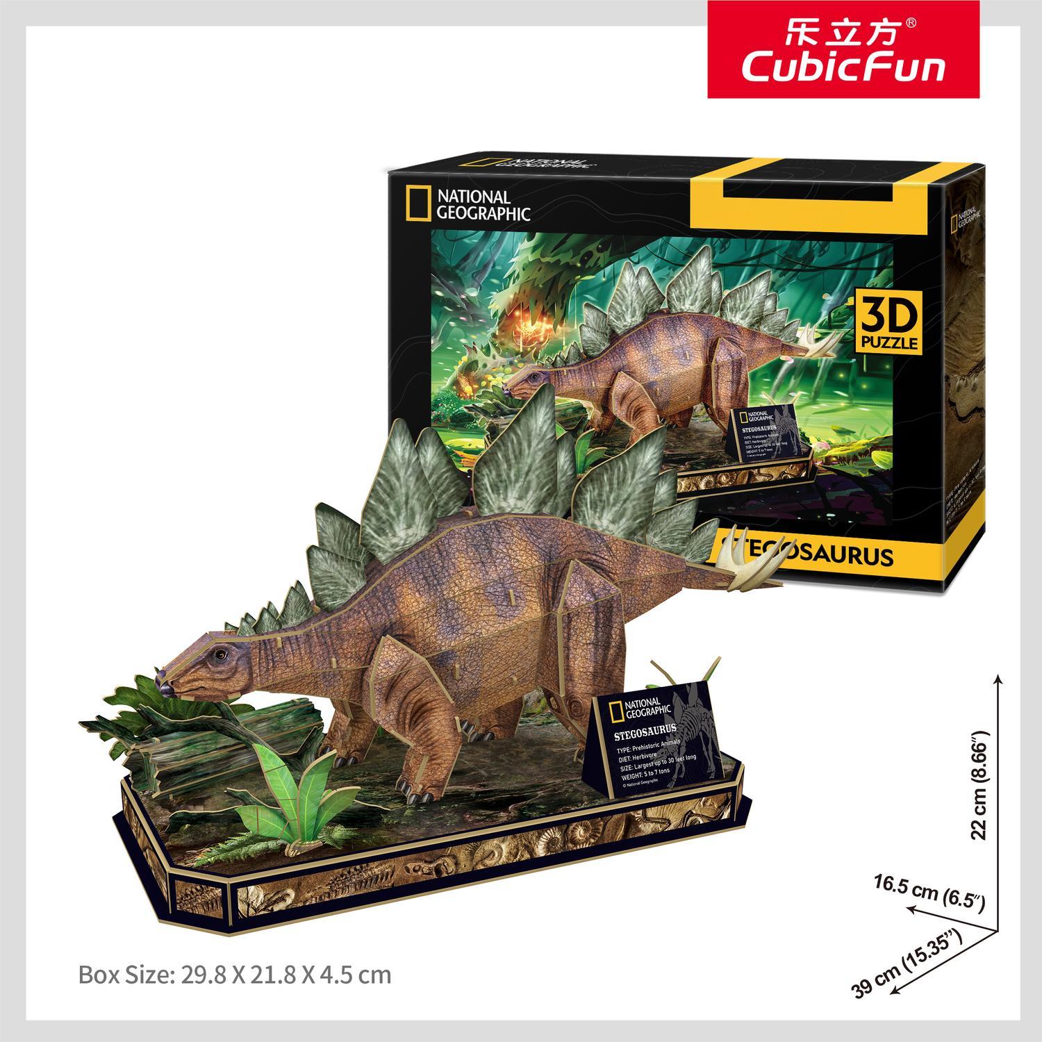 Cubic Fun National Geographic 3D-pussel Stegosaurus