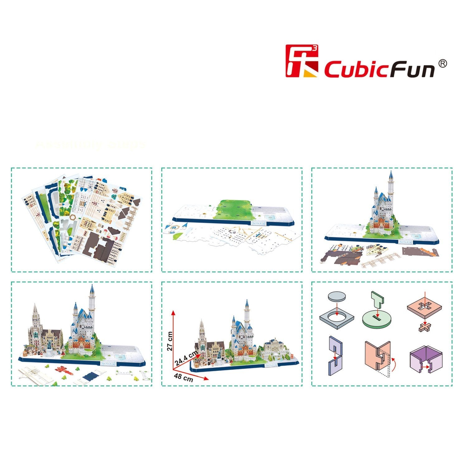 Cubicfun 3D Pussel City Line Bayern