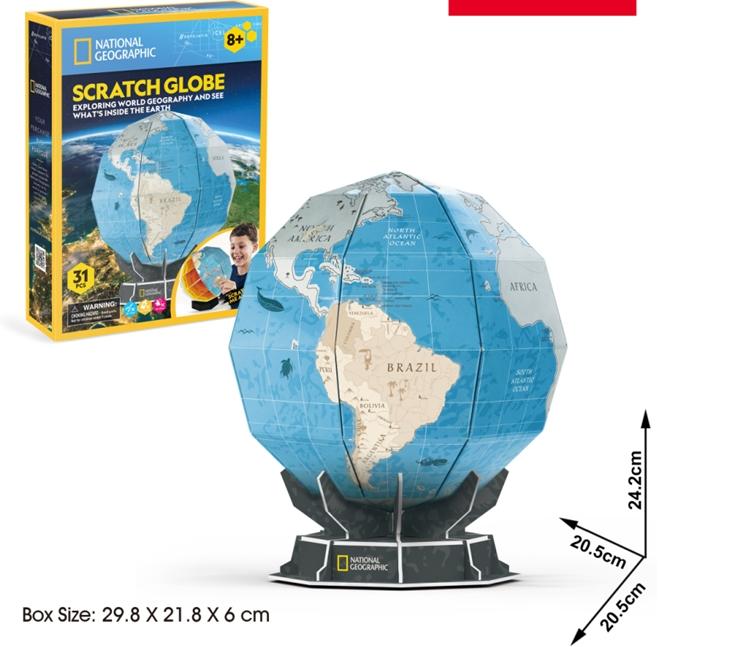 Cubicfun 3D Pussel Scratch Globe