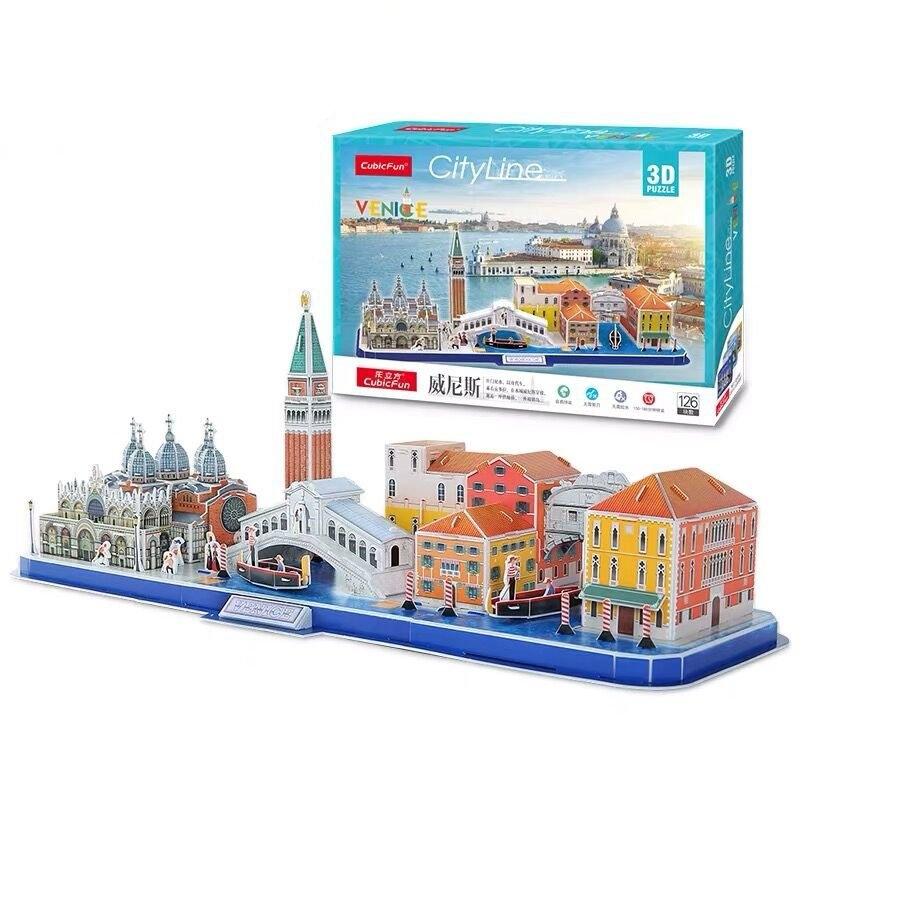 Cubicfun 3D-puslespil City Line Venedig