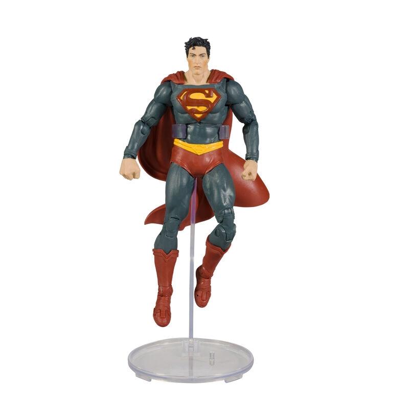 DC Comics Sort Adam Comic Figur + Superman Figur 17cm