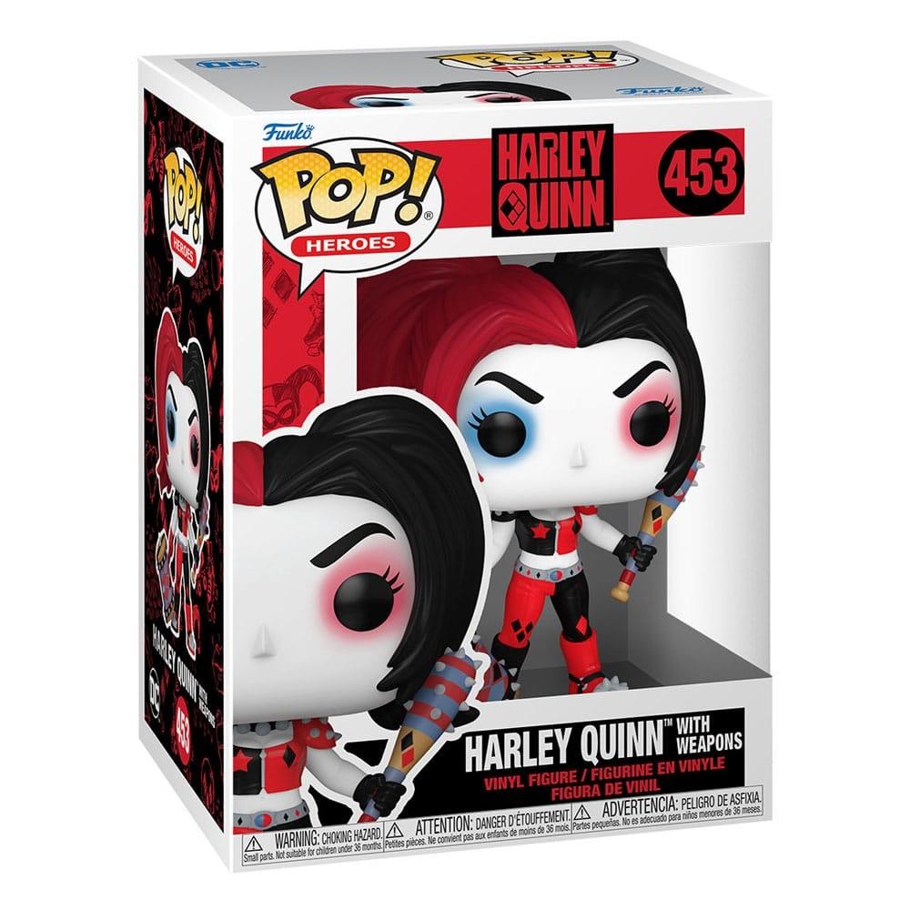 DC Comics: Harley Quinn Overtagelse POP! Heroes Vinyl Figur Harley med våben 9 cm