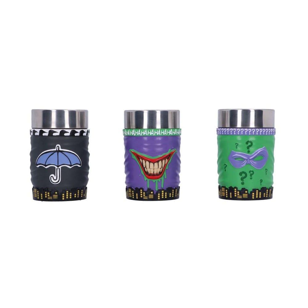 DC Comics Shot Glasses Batman Super-Villains 3-pak