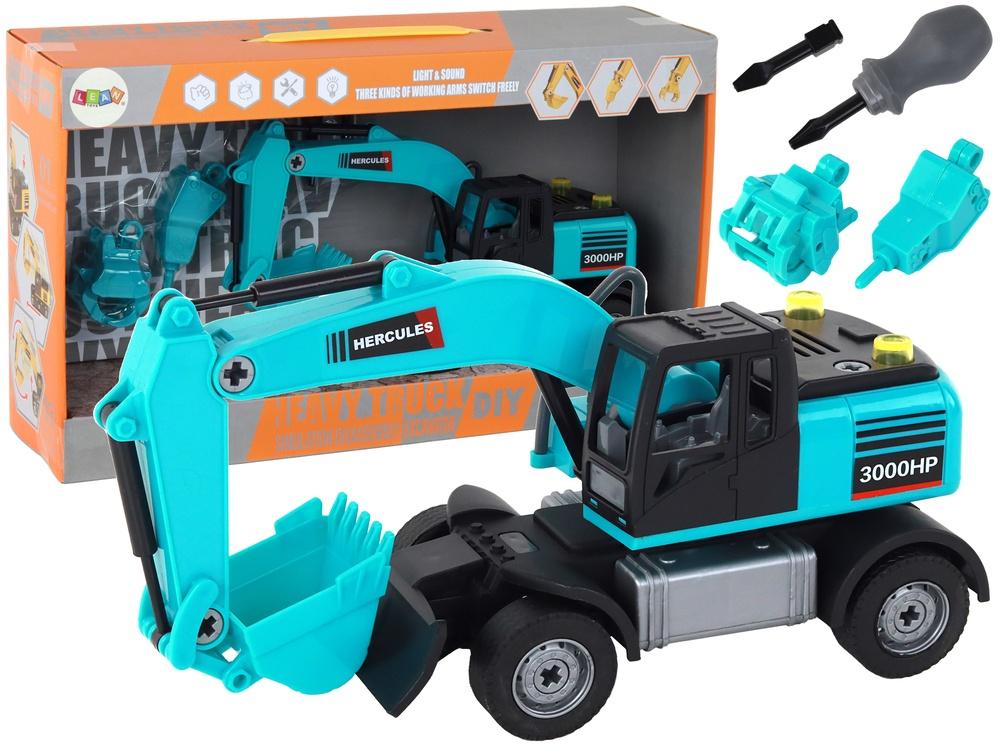 DIY Blue Excavator Kit: Bygg, lek och lär!