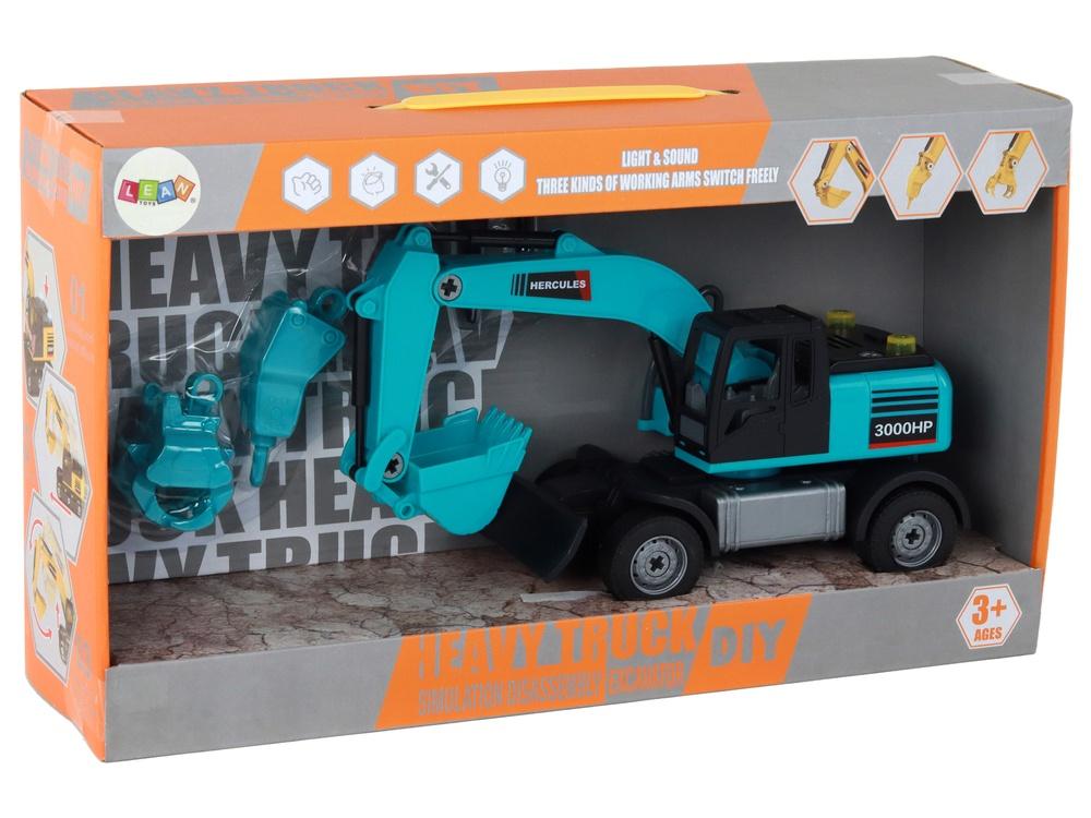 DIY Blue Excavator Kit: Bygg, lek och lär!