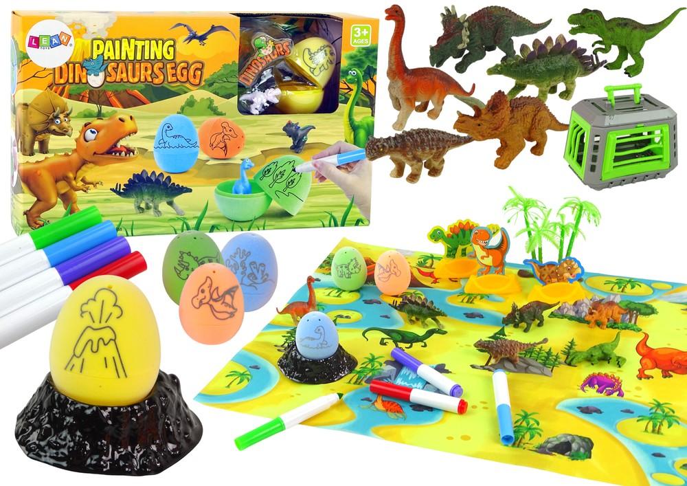 DIY Dinosaur Egg Painting Kit med transport og mad