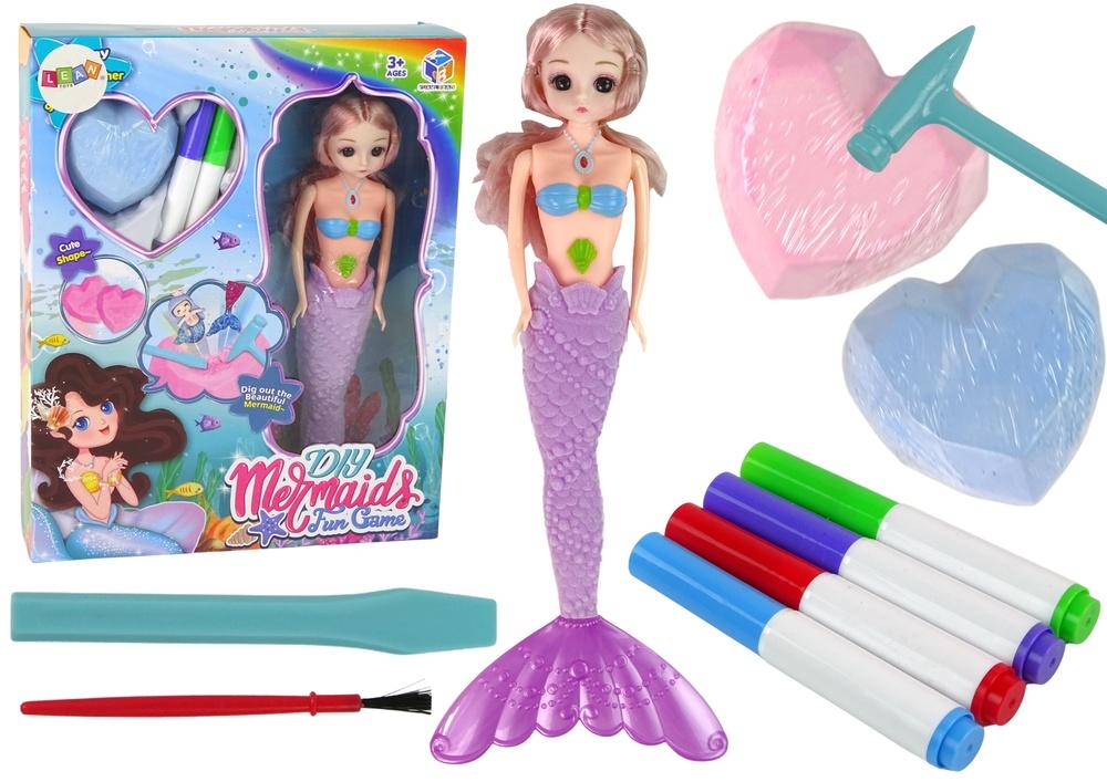 DIY Mermaid Treasure Kit: Gräv, måla och lek!