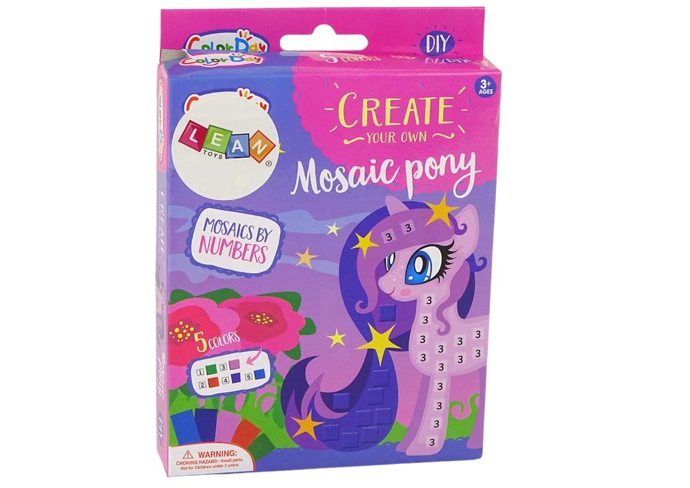 DIY Mosaic Pony Set: Kreativt roligt med färgglada rutor