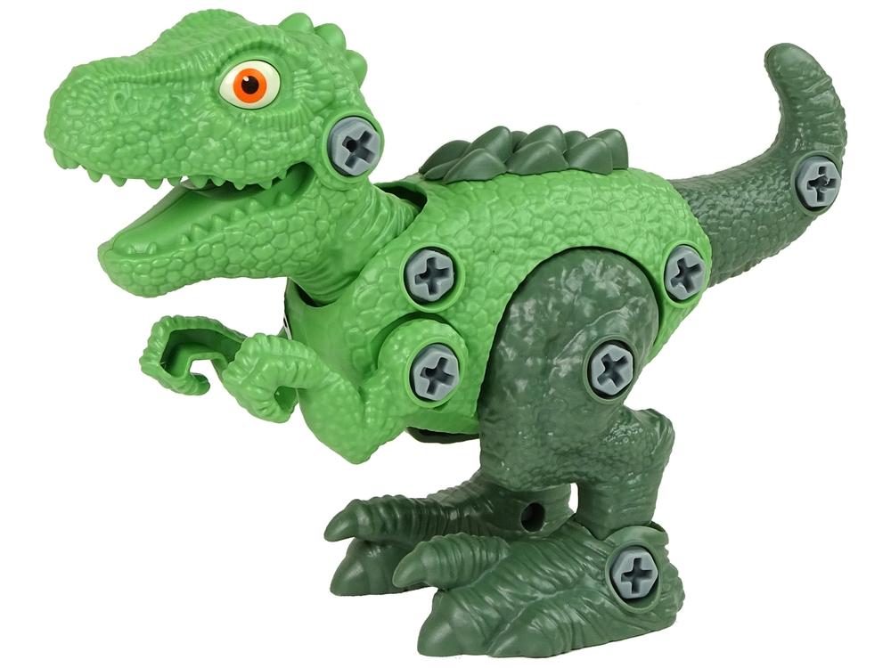 DIY T-Rex Dinosaur Set med ägg & skruvmejsel - grön