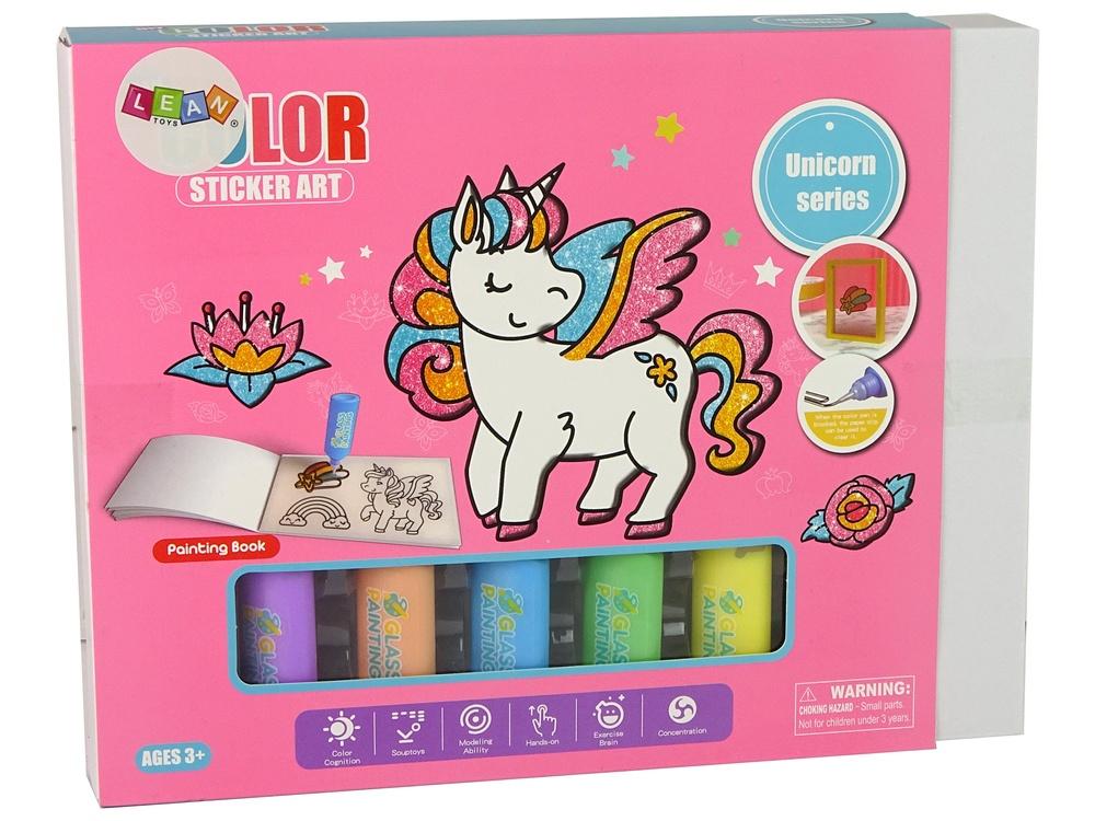 DIY Unicorn Window Stickers: 8 glitrende farver til børn