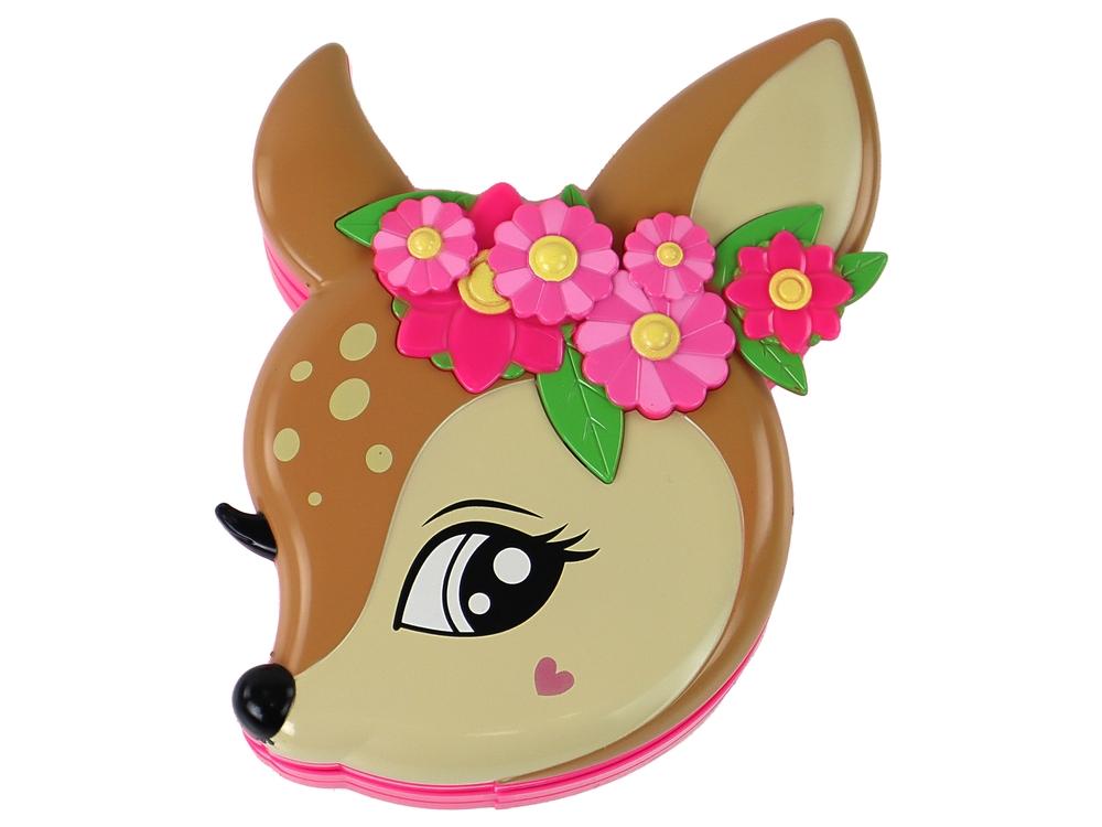 Deer-Shaped Kids Makeup Set: Glitter, Matte & Gel Shadows