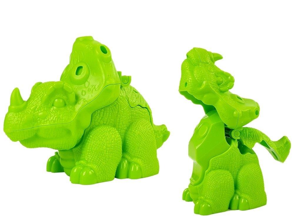 Dinosaur Play Dough Set: 12 stykker, 4 farver, kreativ sjov