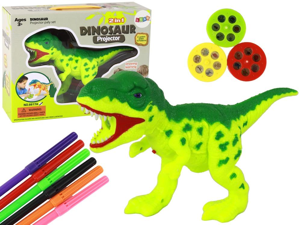 Dinosaur Projector Kit: Måla 18 roliga bilder med 6 markörer