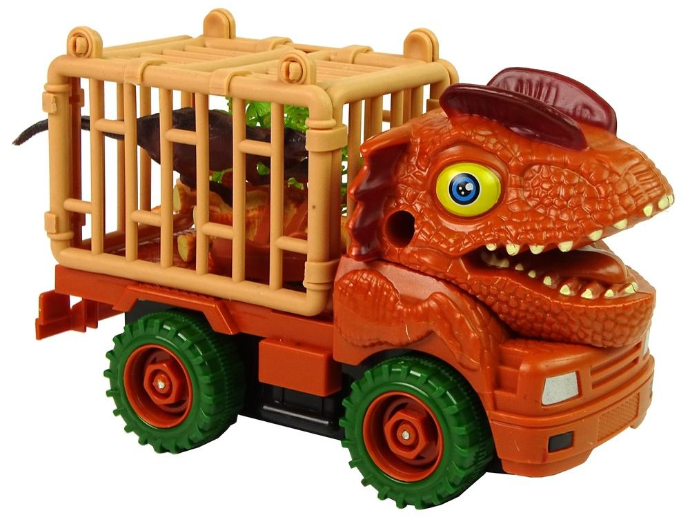 Dinosaur Truck DIY Montering med orange tillbehör och figurer