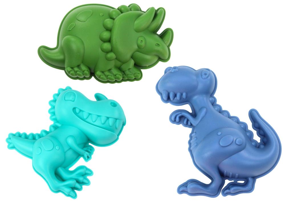 Dinosaurie Sand Set: Ägghink, Rake, Spatel & Molds Fun