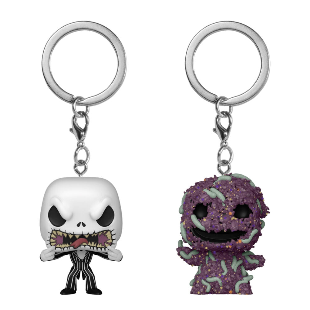 Disney Nightmare Before Christmas Nyckelringset: Jack & Oogie Boogie