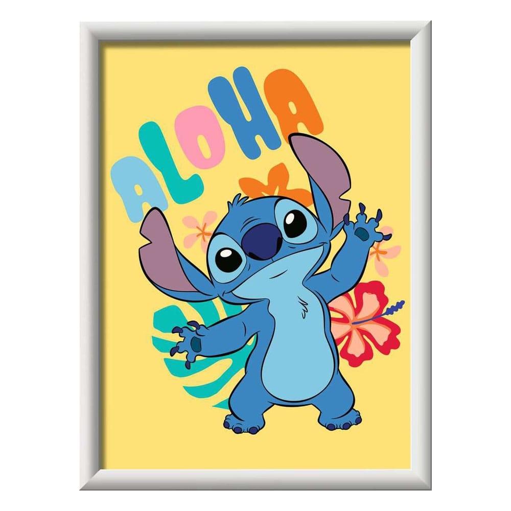 Disney Paint by Numbers Malersæt Aloha Stitch 18 x 24 cm *German Edition*