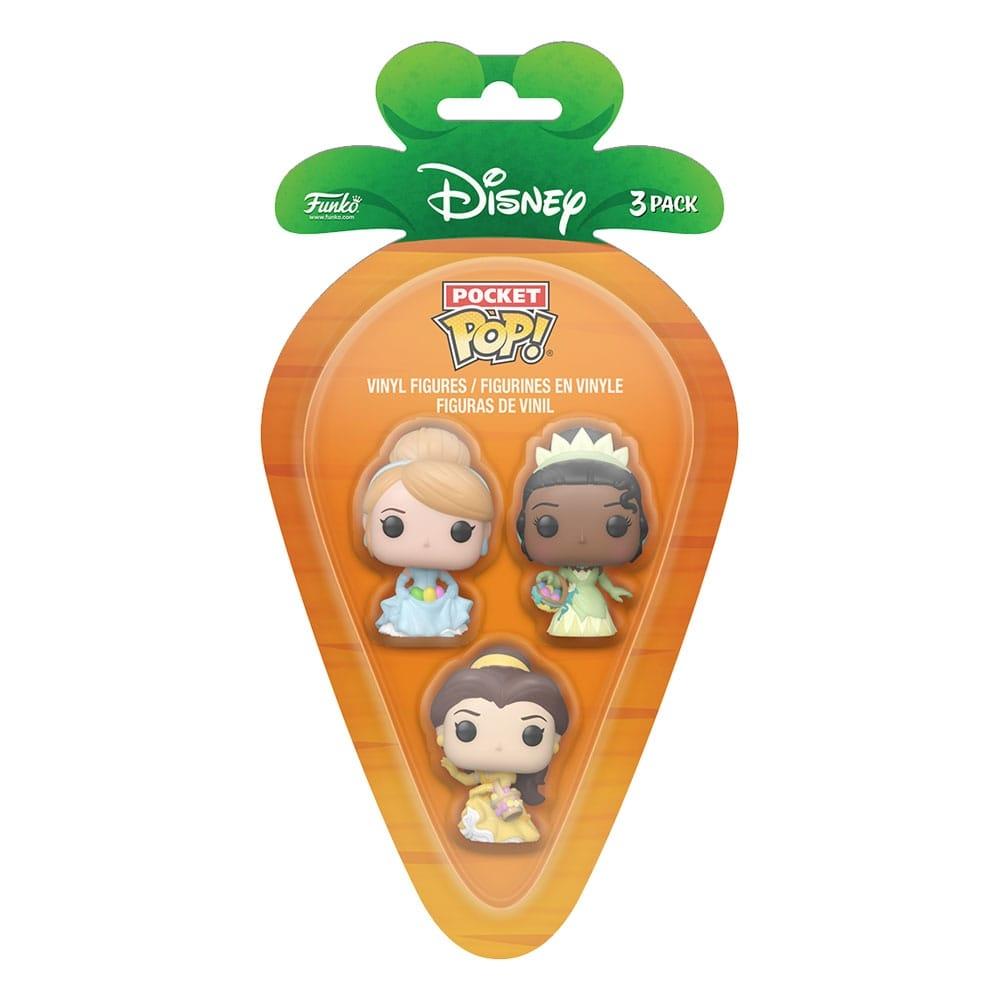 Disney Pocket POP! Vinyl Figur 3-Pack Disney Princess C/B/T 4 cm