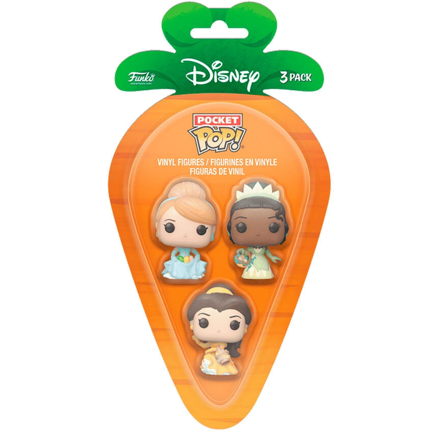 Disney Princess Morot POP-figurer - Askungen, Tiana, Belle