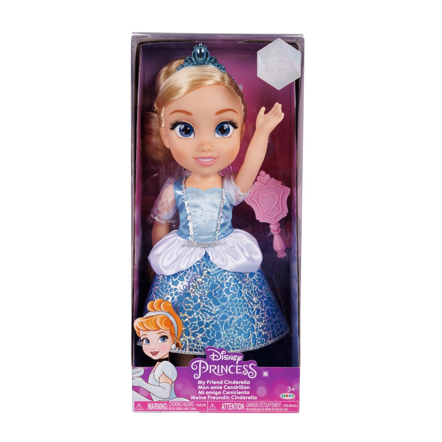 Disney Prinsesse Dukke Askepot, 35 cm