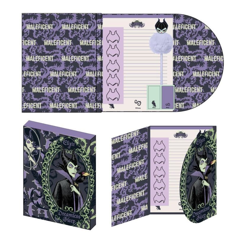 Disney Villains brevpappersset med anteckningsböcker och klistermärken