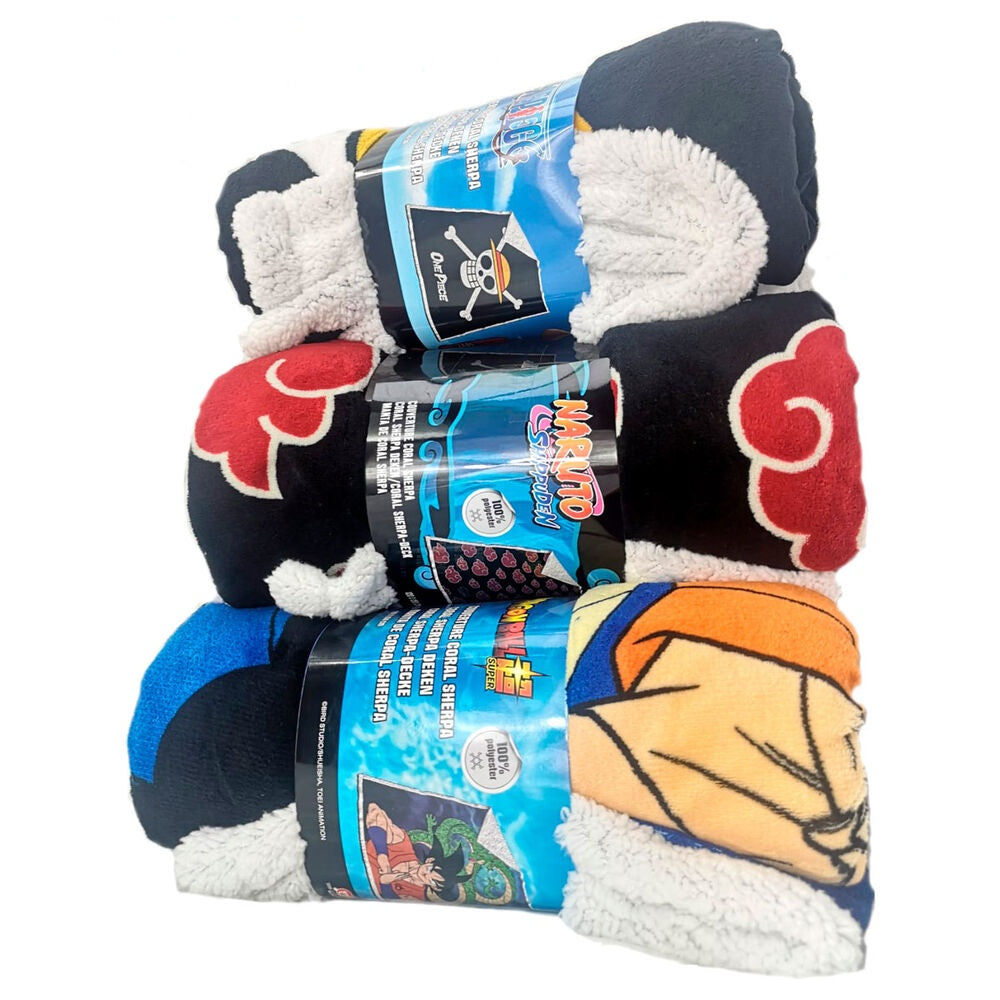 Dragon Ball Z Coral Sherpa filt, mjukt och mysigt inlägg