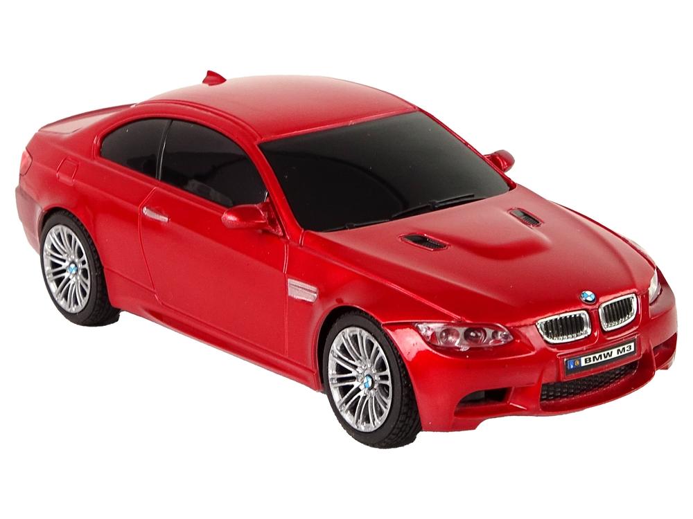 Dynamisk röd BMW M3 R/C-bil med ljus och realistiska detaljer