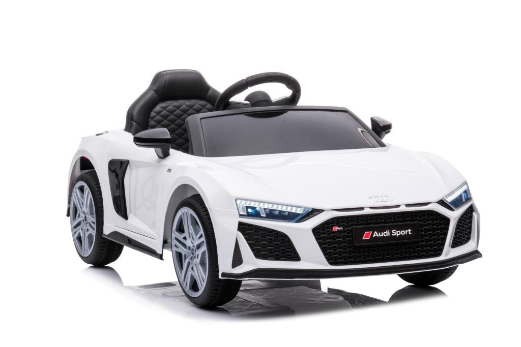 Elektrisk Ride-On Audi R8 Bil: Vit, Lift A300 modell